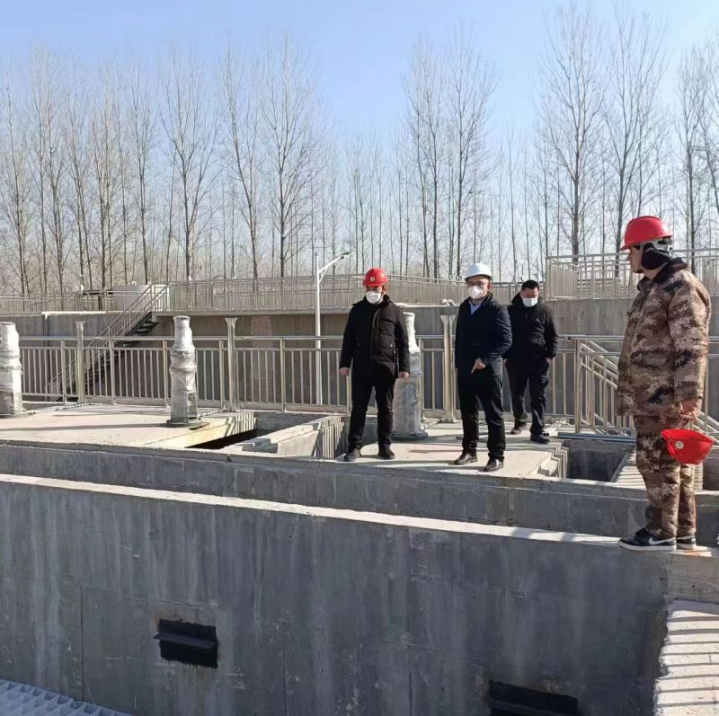 河南萬川環保董事長赴濮陽範縣汚水處理(li)廠現場視詧指導(dao)工作