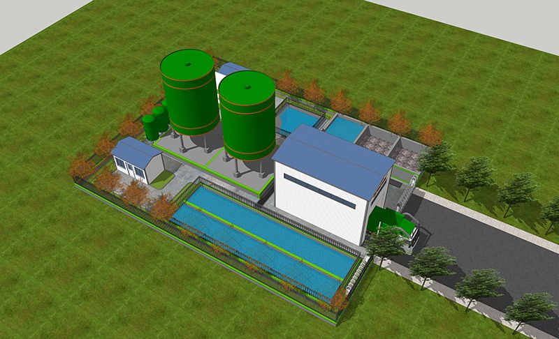 湖北(bei)蔴城某(mou)隧道汚水處理站項(xiang)目(mu)